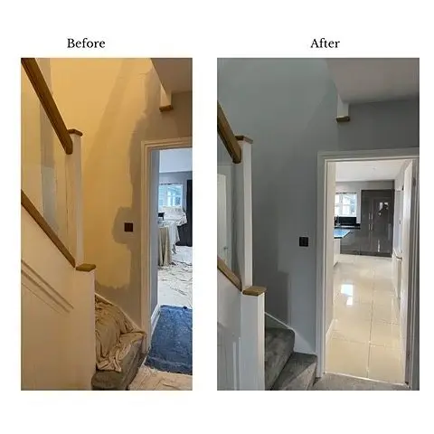 A nice local job just completed in Hellesdon, Norwich. It was great to work with one of our fave paint brands Dulux Heritage range. A calm tone Turtle Dove Grey to transform the walls. Now to put our feet up and enjoy a relaxing Sunday. 😊 If you're thinking about having some decorating work done at yours, do get in touch ahead of time if pos. We'd love to hear from you. Have a nice day 😊 . . . . #hellesdon #norwich #norfolkhome #norwichhome #norfolklifestyle #beforeandafterhome #norfolkdecorator #norwichdecorator #norwichsmallbusiness #norwichbusiness #proudlynorfolk #norfolkliving #norfolkhomes #norfolkrenovation #norwichlife #duluxheritage #norwichlocal #norwichproperty #norfolkproperty #norfolkuk #norwichcity #norwichnorfolk #norwichmums #norwichhomes #norwichbuilder #buylocalnorfolk #madeinnorfolk #norwichlife #lovenorwich #norwichbloggers #norwichdecorators